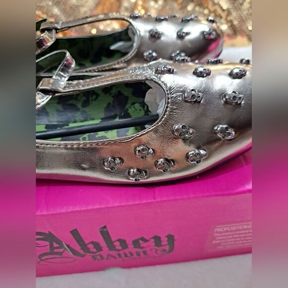 NIB Abbey Dawn Pewter Tough Crowd Flats - Picture 6 of 8